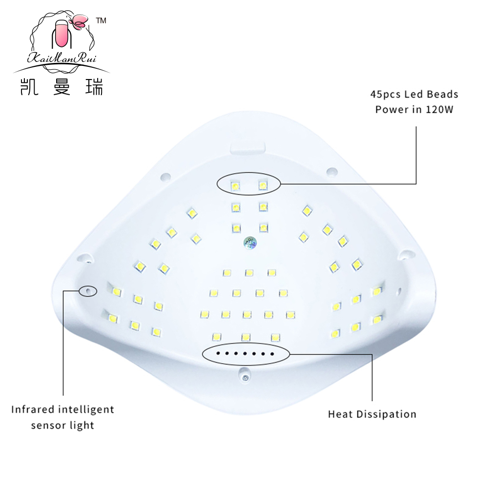 Szybkoschnąca lampa do paznokci Sun x5 max o dużej mocy